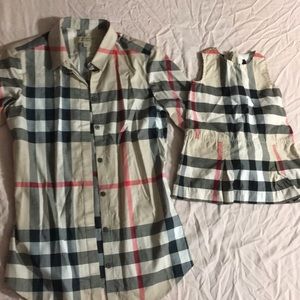 Burberry women’s button up size XS.